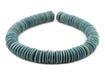 Light Blue Disk Coconut Shell Beads (20mm) (10 Pack) - The Bead Chest