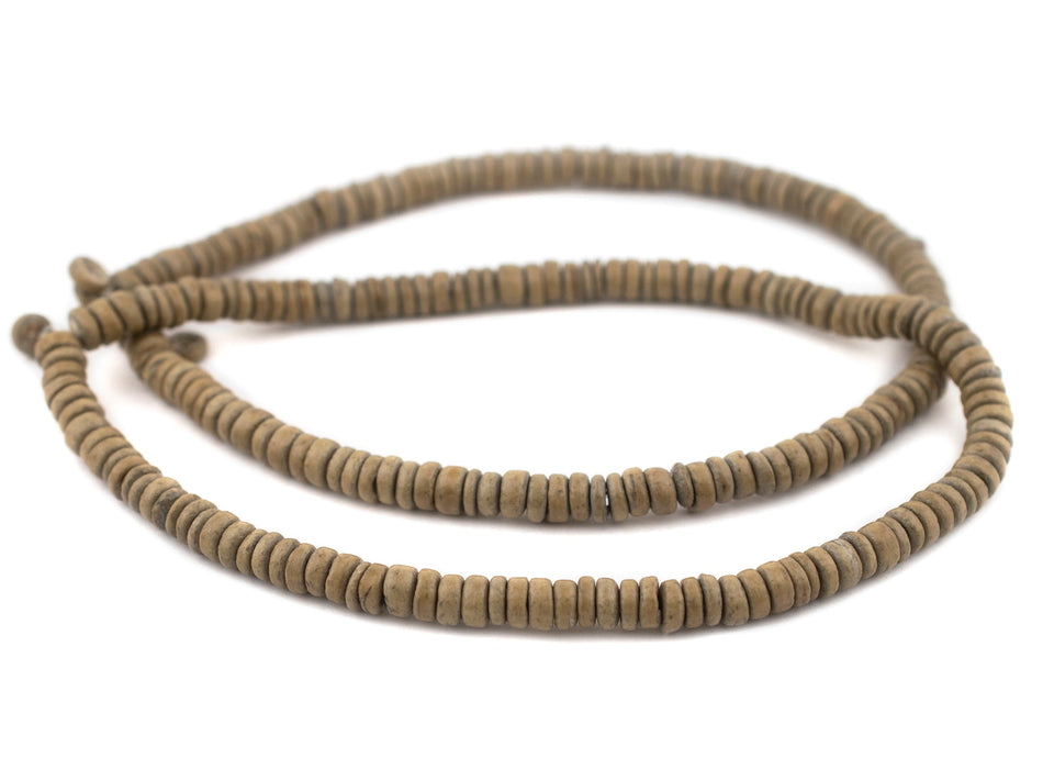 Brown Disk Coconut Shell Beads (8mm) (5 Pack) - The Bead Chest