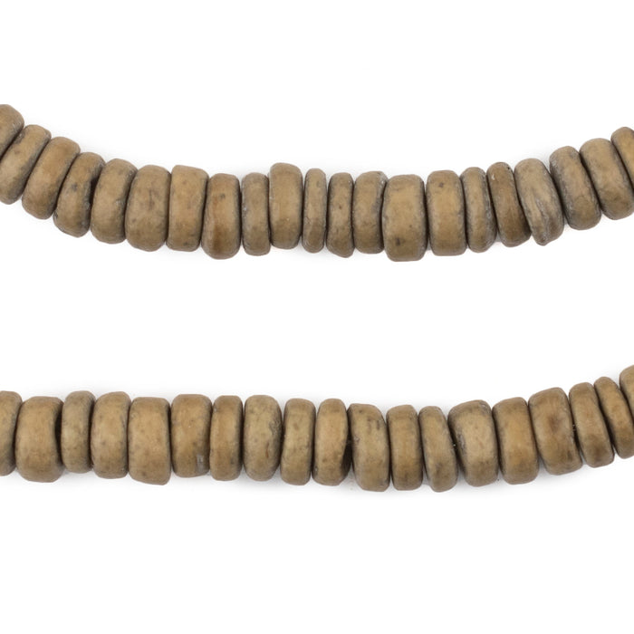 Brown Disk Coconut Shell Beads (8mm) (5 Pack) - The Bead Chest