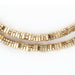 Faceted Gold Triangle Heishi Beads (4mm, 16 inch Strand) - The Bead Chest