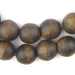 Vintage-Style Round Olive Wood Beads from Bethlehem (16mm) - The Bead Chest