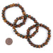 Honey Brown Nepal Mala Bracelet - The Bead Chest