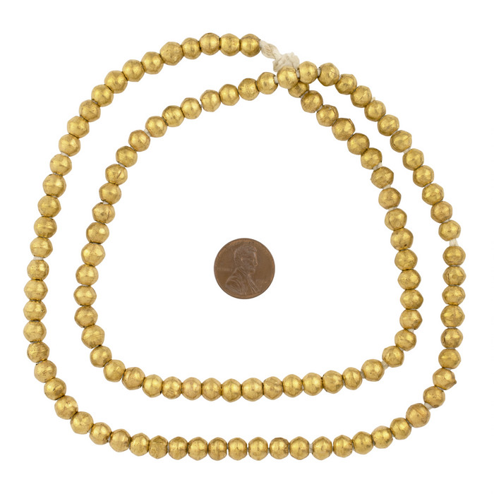 Round Brass Ethiopian Beads (6-7mm) - The Bead Chest