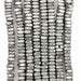 Silver Faceted Square Heishi Beads (3mm) - The Bead Chest