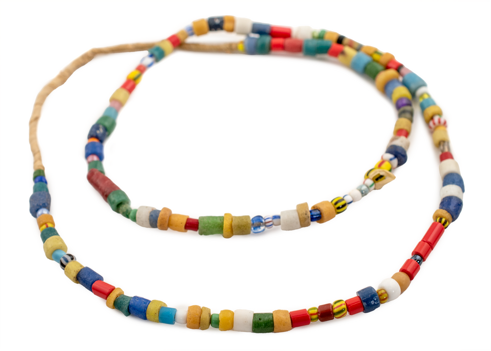 Fancy Ghana Chevron Christmas Beads - The Bead Chest