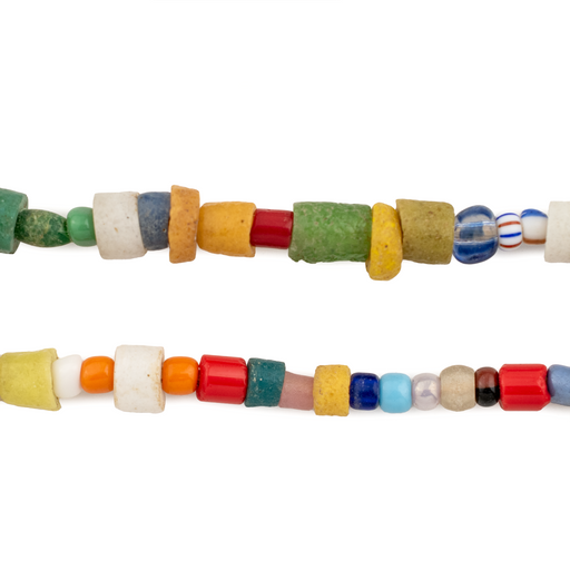 Fancy Ghana Chevron Christmas Beads - The Bead Chest