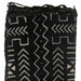 Ebony Black Bogolan Mali Mud Cloth (Gao Design) - The Bead Chest