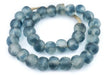 Jumbo Blue Wave Marine Recycled Glass Beads (23mm) - The Bead Chest