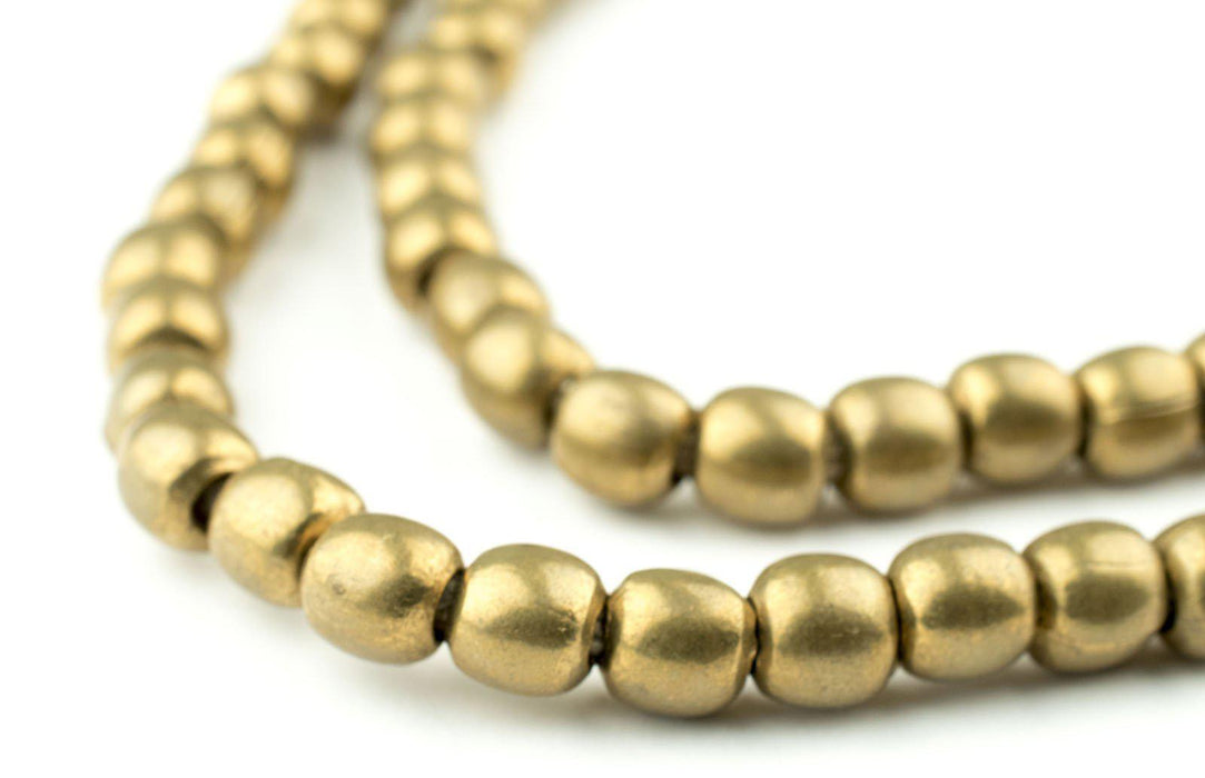 Smooth Brass Melon Beads (6mm) - The Bead Chest