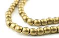 Smooth Brass Melon Beads (6mm) - The Bead Chest