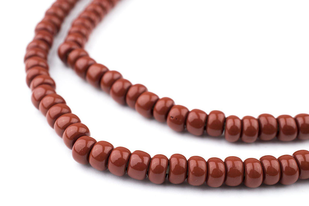 Brown Ghana Glass Beads (7mm) - The Bead Chest