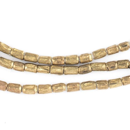 Brass Ethiopian Scratch Beads (5x4mm) - The Bead Chest