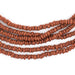 Dark Orange Java Glass Heishi Beads - The Bead Chest