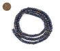 Cobalt Stripe Java Gooseberry Beads - The Bead Chest