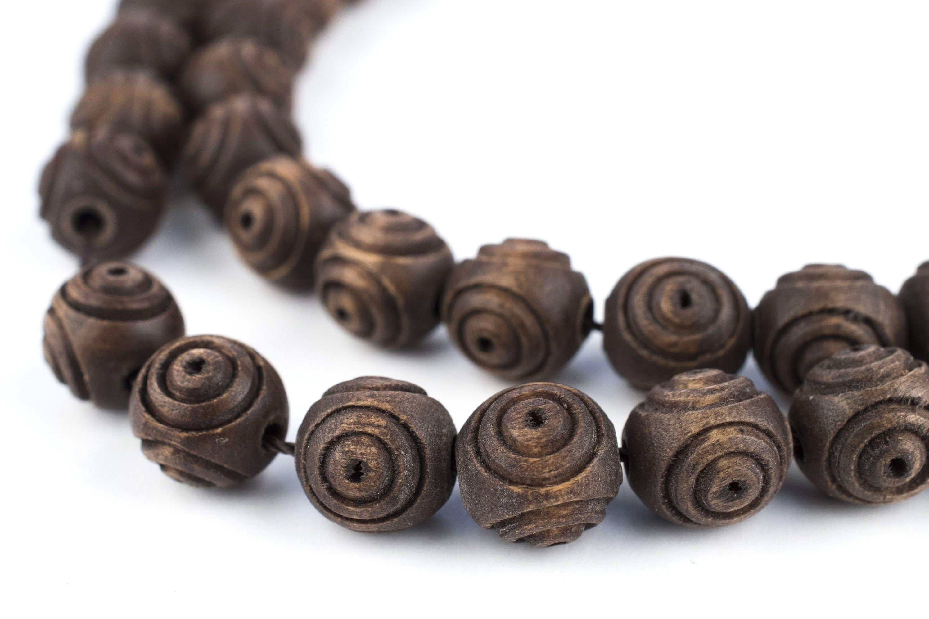 Carved Vintage Style Round Olive Wood Beads From Bethlehem 10mm The   004775 2993x1995 