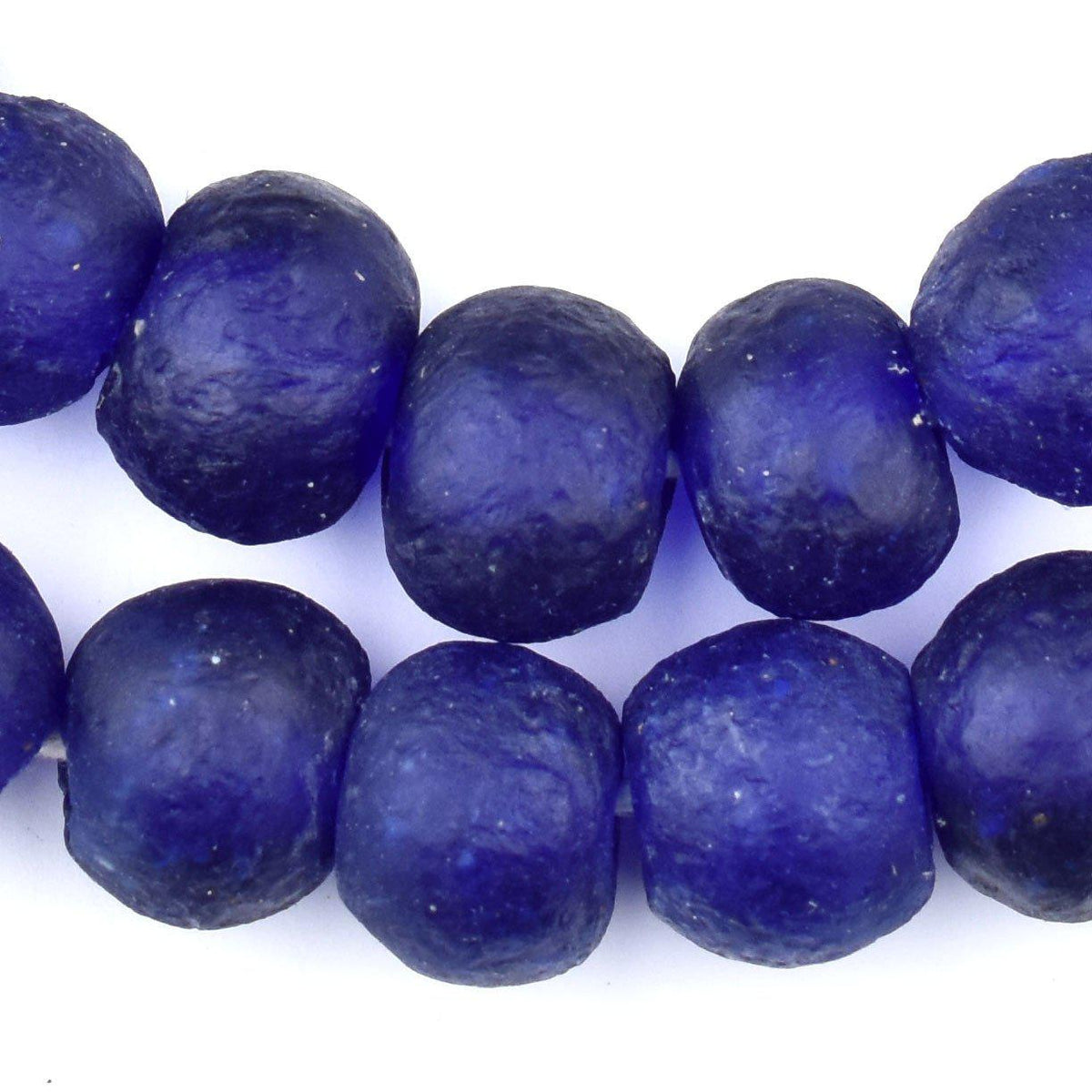 Blue Recycled Glass Beads — The Bead Chest