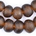 Jumbo Root Beer Brown Recycled Glass Beads (25mm) - The Bead Chest