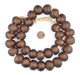 Jumbo Root Beer Brown Recycled Glass Beads (25mm) - The Bead Chest