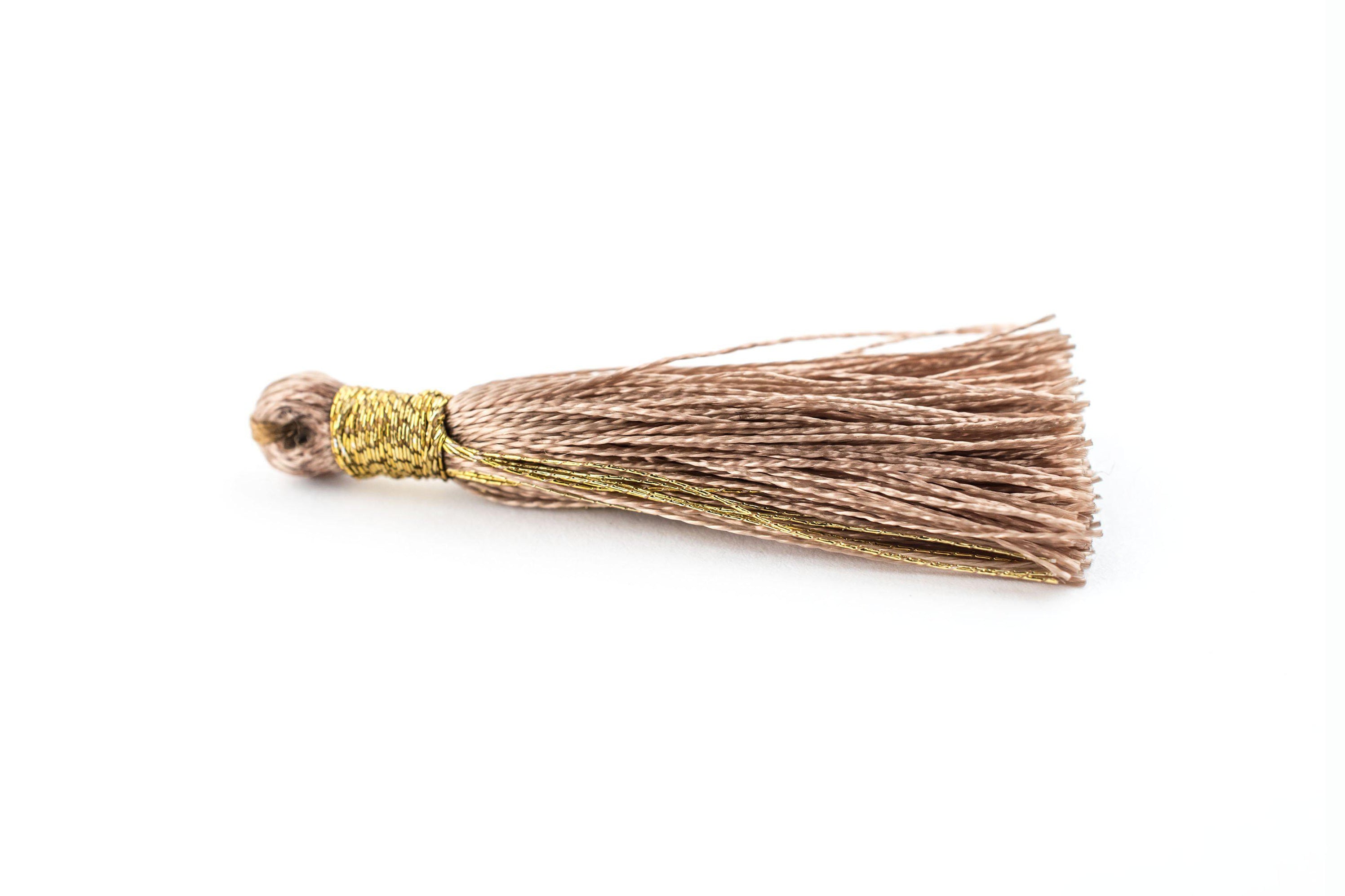 Beige 3cm Silk Tassels (5 Pack) — The Bead Chest