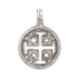 Jerusalem Ethiopian Silver Cross Pendant (70x50mm) - The Bead Chest