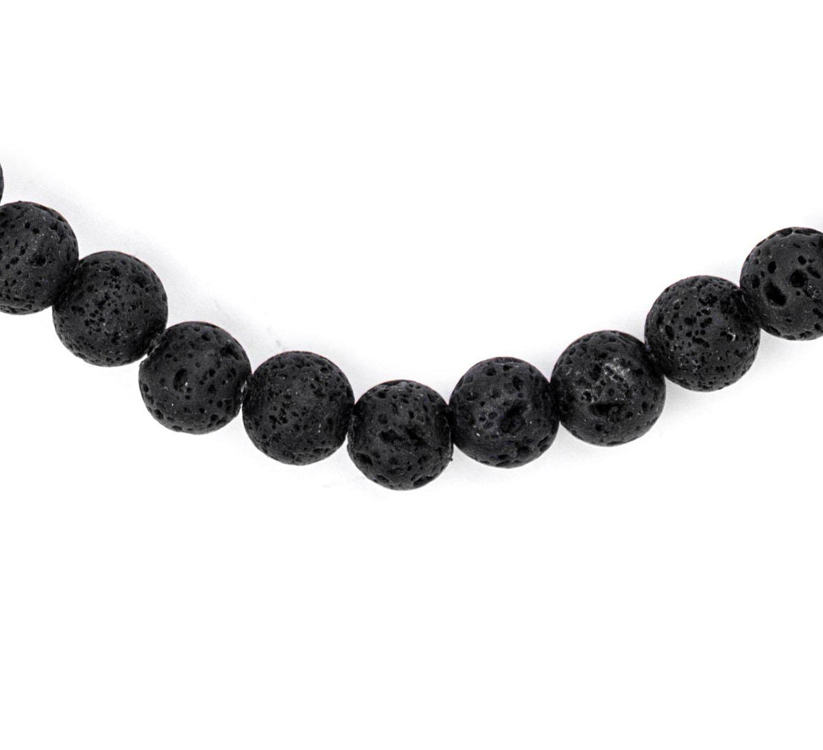 Thebeadchest 20mm Black Lava Gemstone Beads Round Crystal Energy Stone Healing Power for Jewelry Making, 15 inch Strand, Adult Unisex, Size: 20 mm