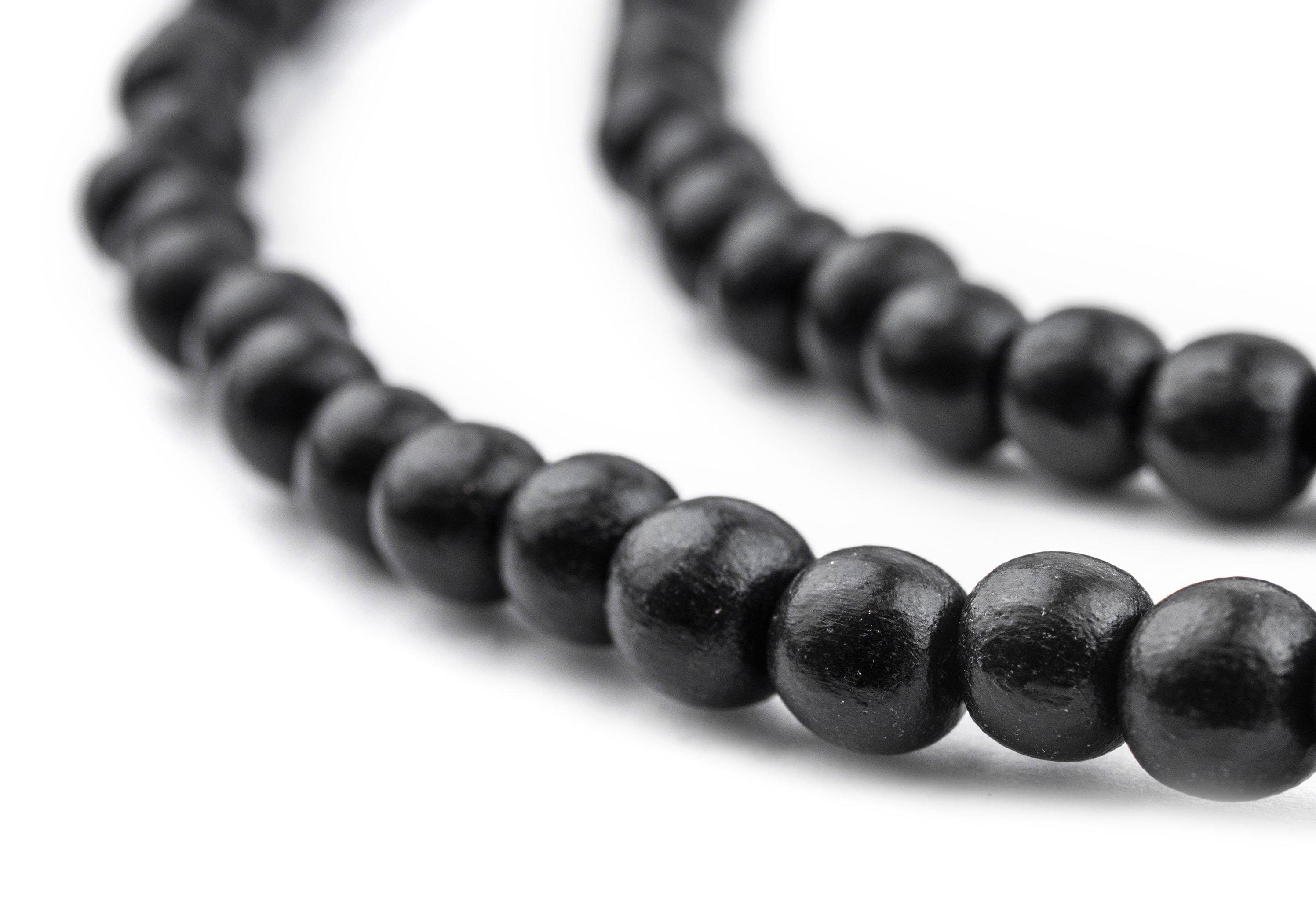 Black Natural Wood Beads (6mm) — The Bead Chest