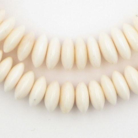 NATURAL SAUCER BONE BEAD