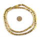 Faceted Gold Color Square Beads (6mm) - The Bead Chest