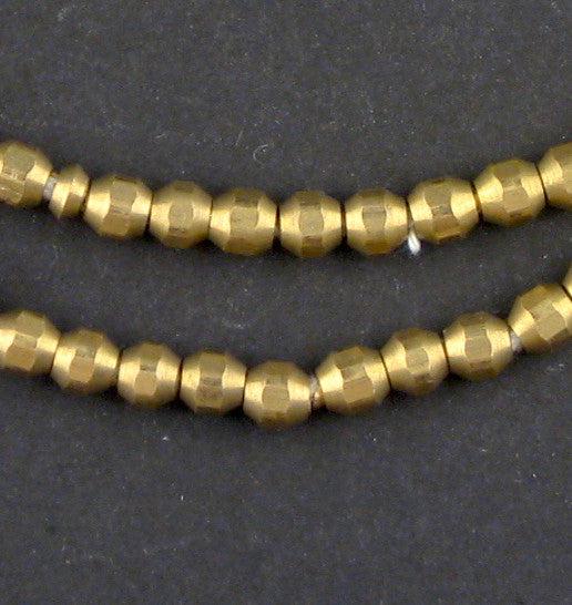 Faceted Brass Bicone Beads (6mm) — The Bead Chest