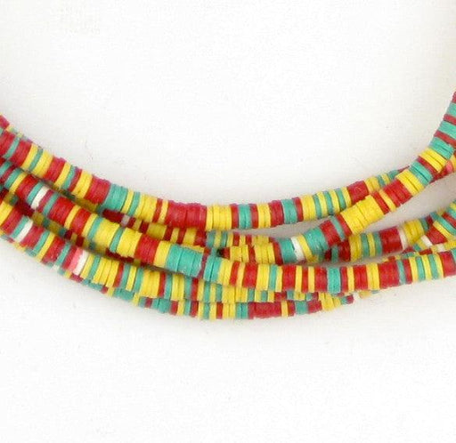 Ghana Medley Vinyl Phono Record Beads (3mm) - The Bead Chest