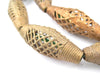 Basket Design Oblong Brass Filigree Beads (45x16mm) - The Bead Chest