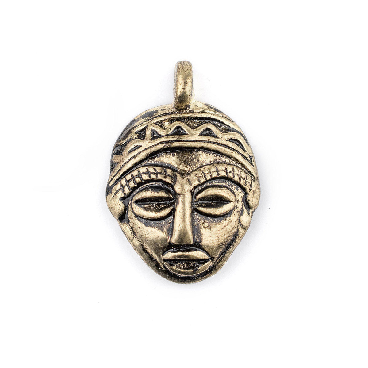 Jewelries, African Mask Brass Bracelet