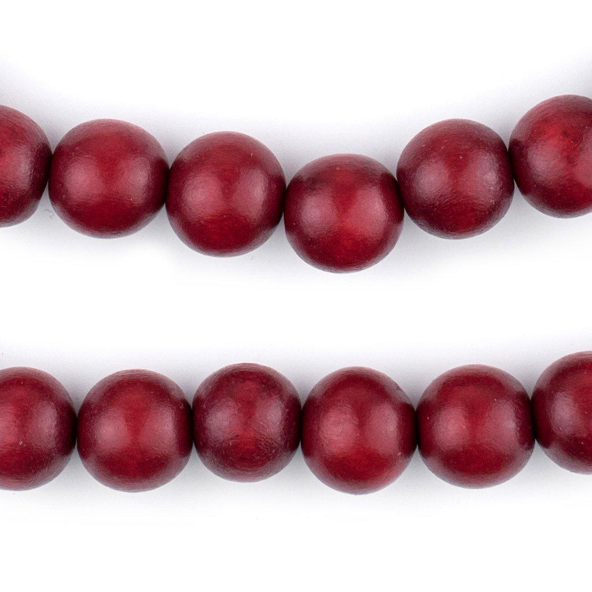 500 Red 6mm(1/4) Round Wood Beads~Wooden beads