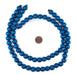 Azul Blue Round Natural Wood Beads (12mm) - The Bead Chest