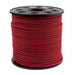 3mm Flat Crimson Red Faux Suede Cord (300ft) - The Bead Chest