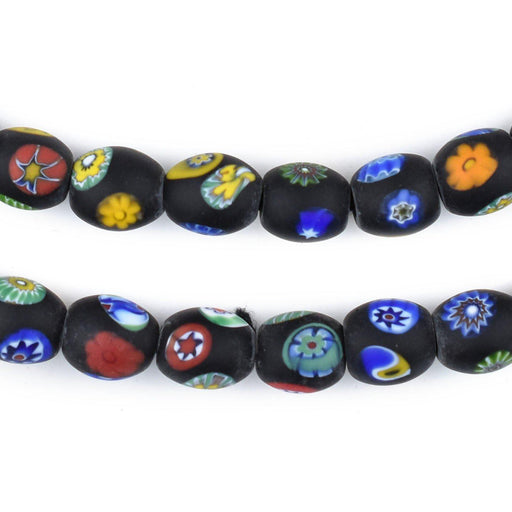 Premium Matte Barrel Millefiori Beads (10x10mm) - The Bead Chest