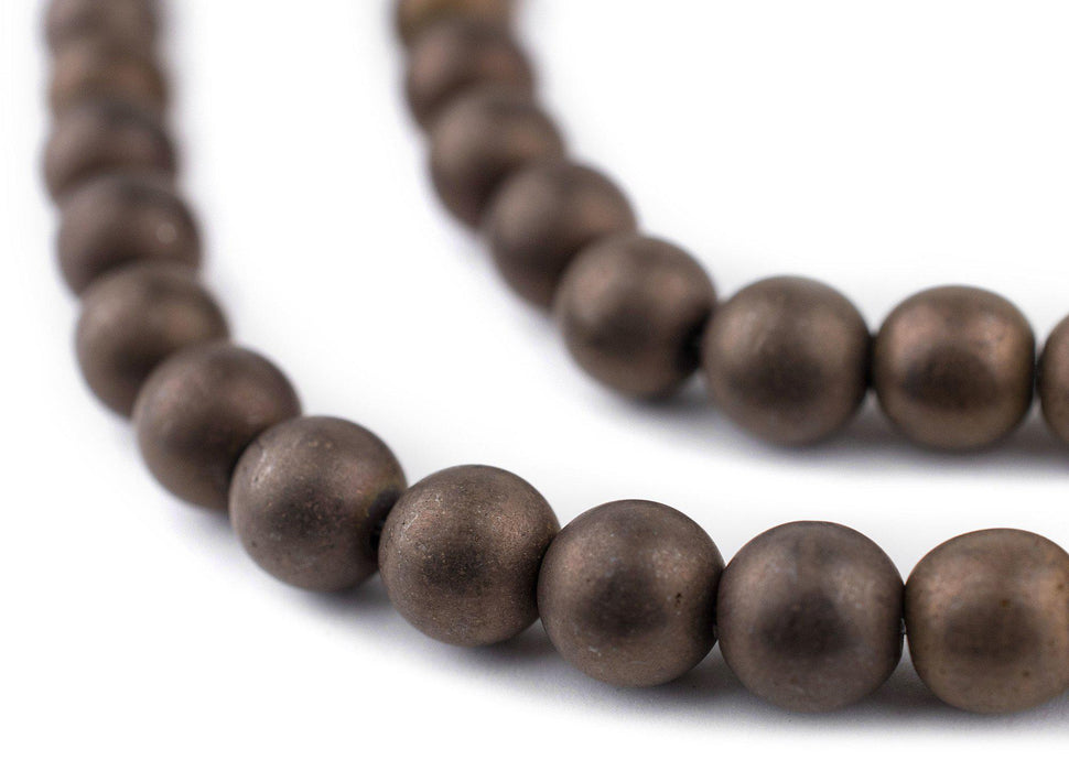 Copper Round Hematite Beads (8mm) - The Bead Chest