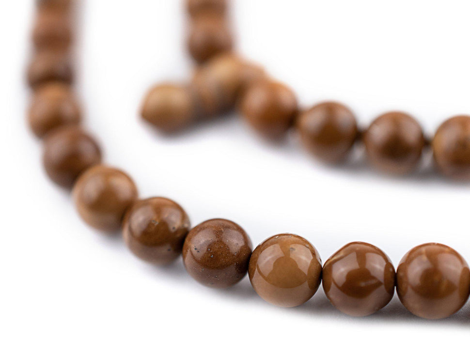 Brown Round Wooden Arabian Prayer Beads (6mm) - The Bead Chest