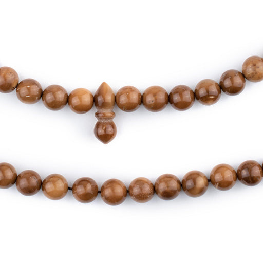 Brown Round Wooden Arabian Prayer Beads (6mm) - The Bead Chest