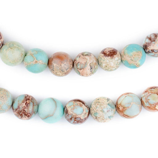 Turquoise Sea Sediment Jasper Beads (10mm) - The Bead Chest