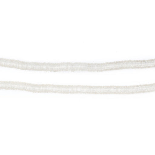 Clear Vinyl Phono Record Beads (3mm) - The Bead Chest
