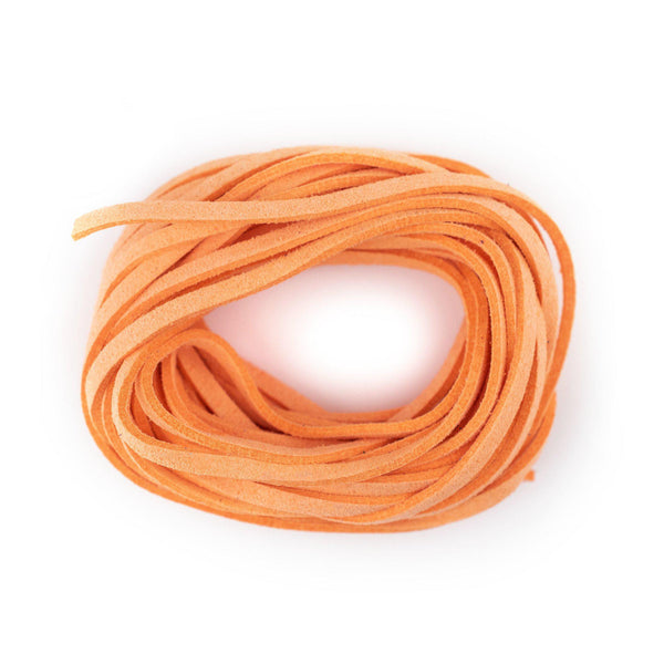 3mm Flat Orange Faux Suede Cord (15ft) — The Bead Chest