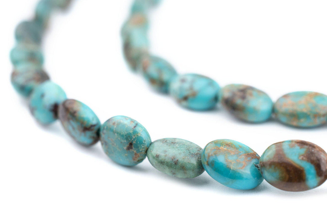 Oval Turquoise Stone Beads (8x5mm) - The Bead Chest