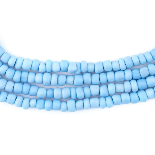 Pastel Blue Matte Glass Seed Beads (4mm) - The Bead Chest