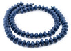 Cobalt Blue Bicone Natural Wood Beads (10x15mm) - The Bead Chest