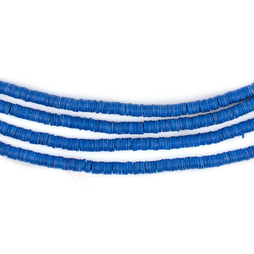 Cobalt Blue Vinyl Phono Record Beads (3mm) - The Bead Chest