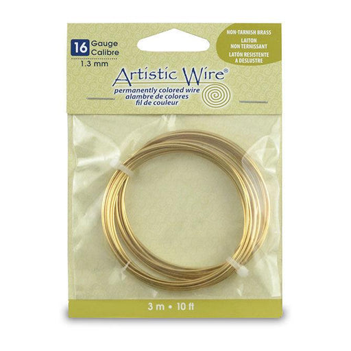 16 Gauge Tarnish Resistant Brass Artistic Wire (10ft) - The Bead Chest