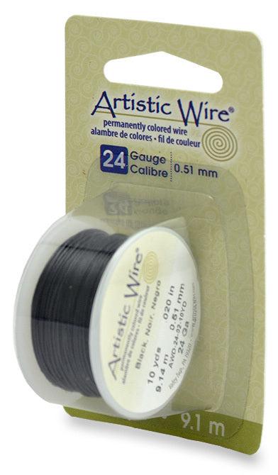 24 Gauge Black Artistic Wire (30ft) - The Bead Chest