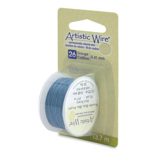 26 Gauge Powder Blue Artistic Wire (45ft) - The Bead Chest