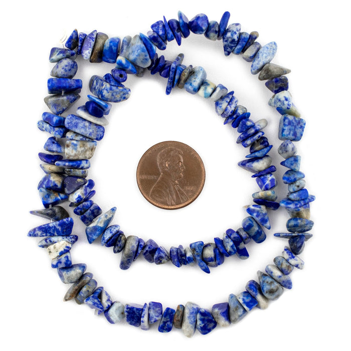 Rustic Lapis Lazuli Chip Beads (5-15mm) - The Bead Chest